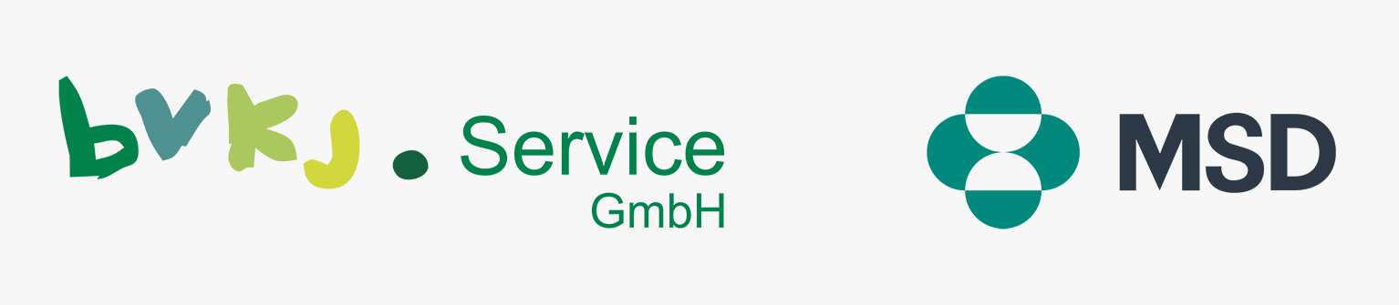 Logos der BVKJ Service GmbH und MSD