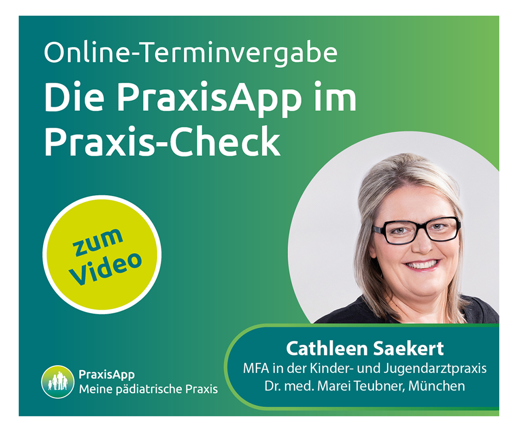 Die PraxisApp im Praxis-Check u.a. mit MFA Cathleen Saekert.